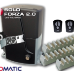 KIT SOLO FORZA 2.0 FCE 127 VAC 6 MTS CREMALLERA PORTON CORREDIZO USO RUDO