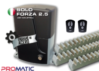 KIT SOLO FORZA 2.5 FCE 230 VAC 6 MTS CREMALLERA PORTON CORREDIZO USO RUDO