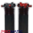 RESORTE PARA PORTONES ASCENDENTES CAFE CALIBRE 234X2X27 IZQUIERDO CONO ROJO